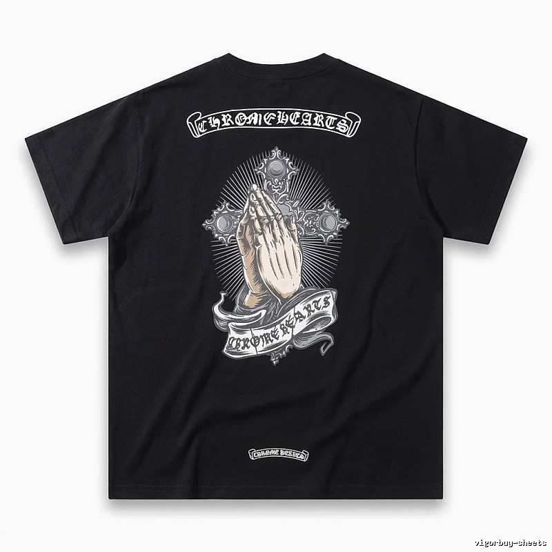 Chrome Hearts dark style black T-shirt