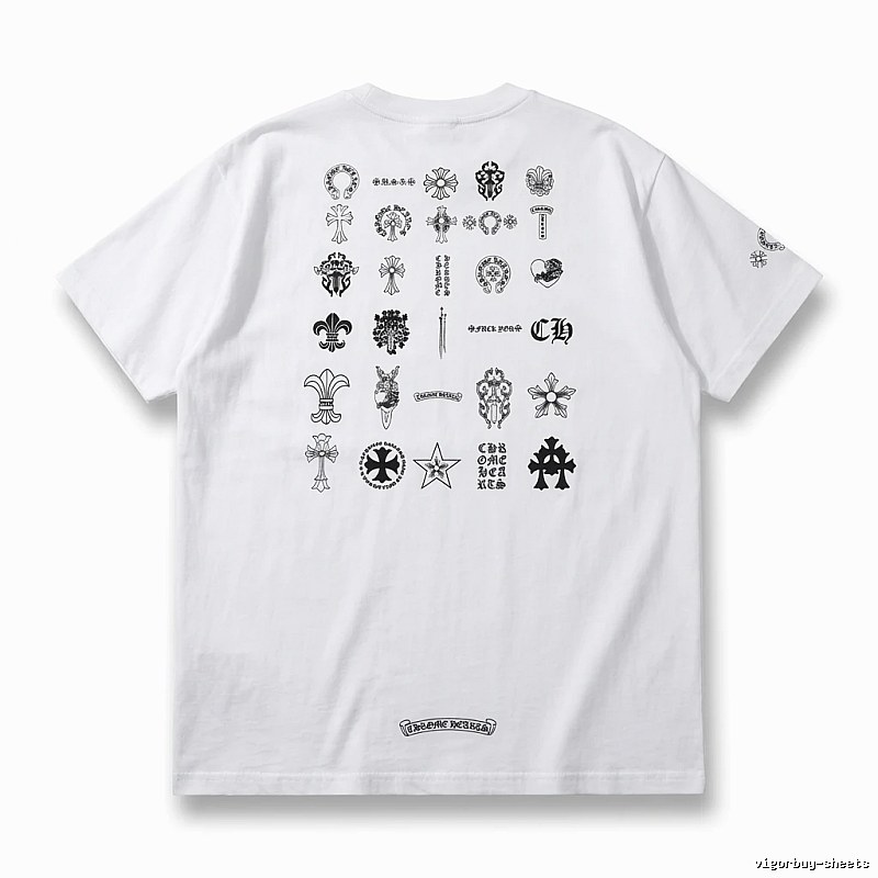 Chrome Hearts Dark Style White T-shirt
