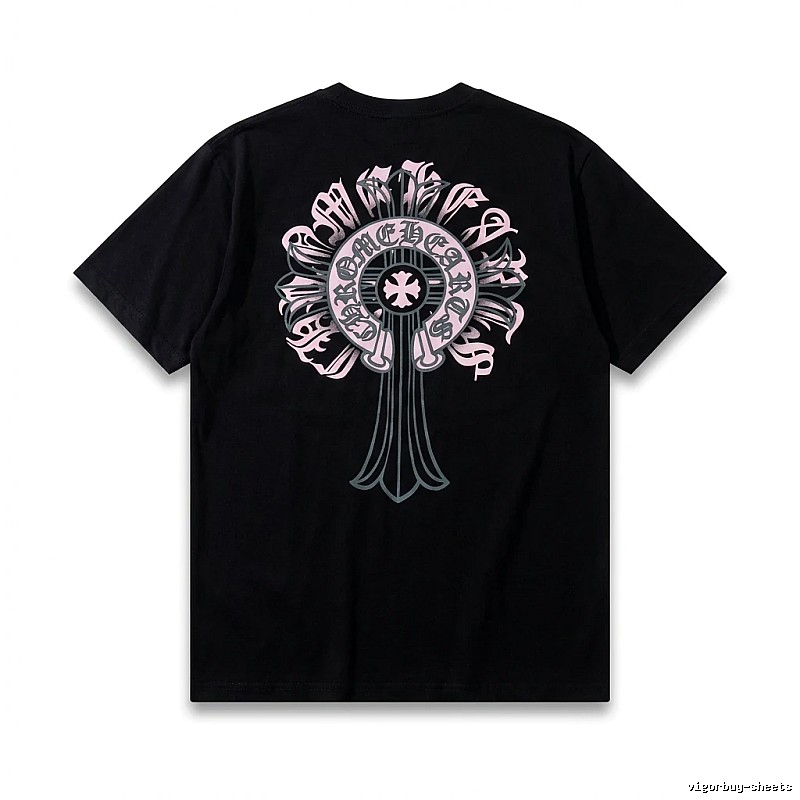 Chrome Hearts Gothic Style Black T-shirt