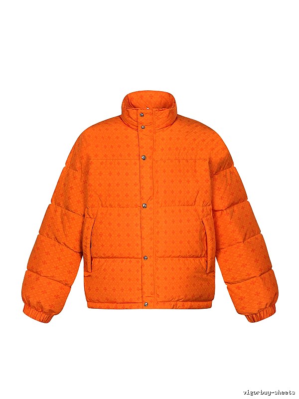 Chrome Hearts orange printed down jacket
