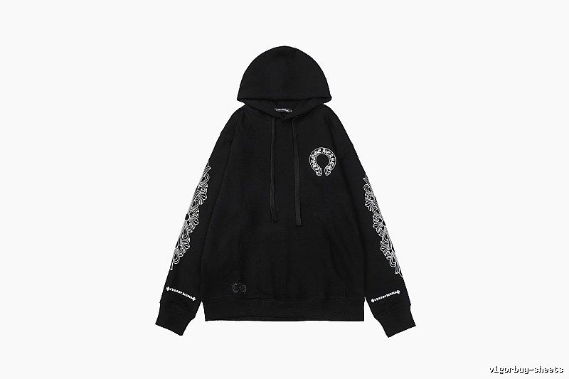 Chrome Hearts Resort Cross graphic hoodie Black Blue Cross with Premium Look