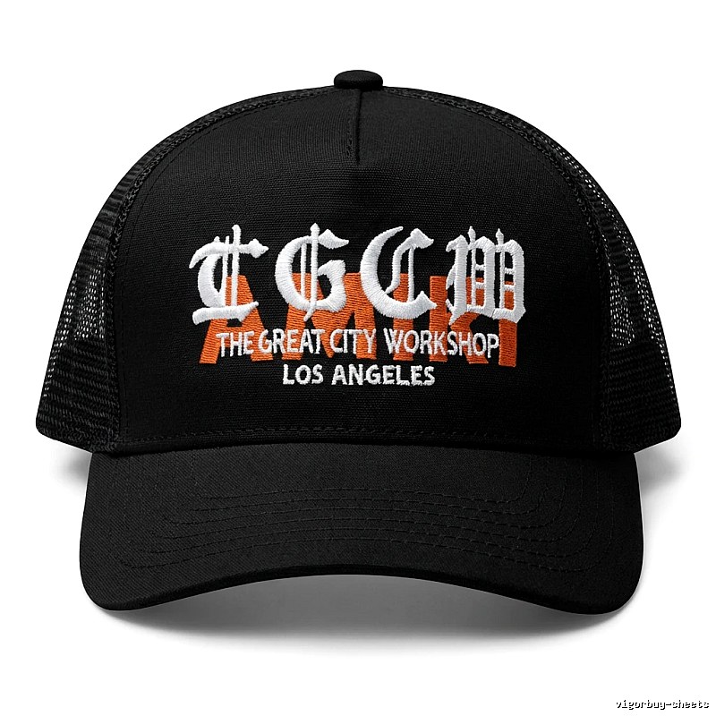 Chrome Hearts retro-style black hat