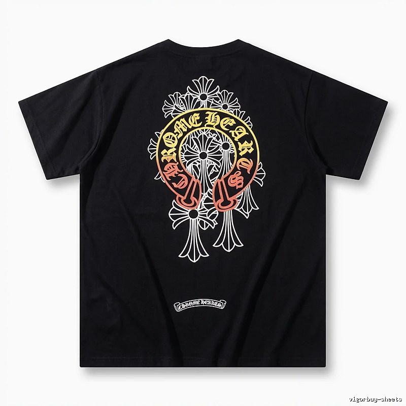 Chrome Hearts Retro Style Black T-shirt