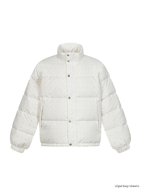 Chrome Hearts Retro Style White Cotton Coat