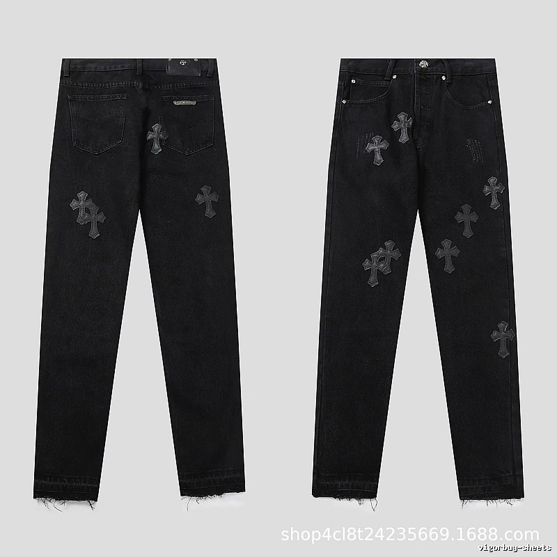 Chrome Hearts Weekend Graphic jeans Light Denim Jeans for Seasonal Looks
