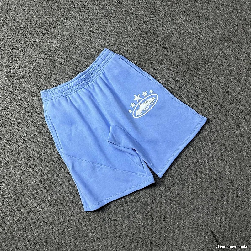 Corteiz casual light blue shorts