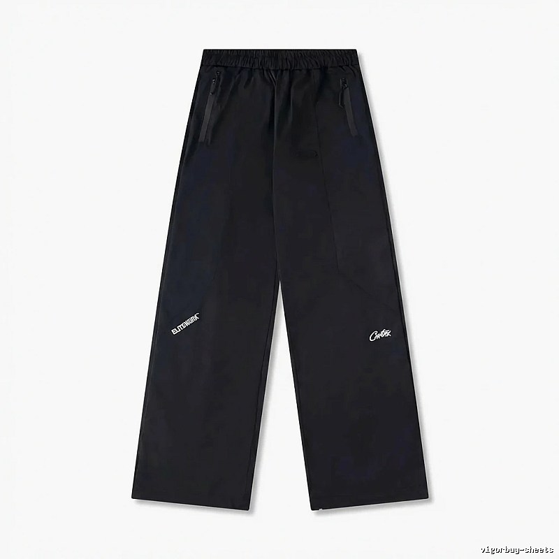 Corteiz Elite Series Trendy and Cool Style Black Long Pants