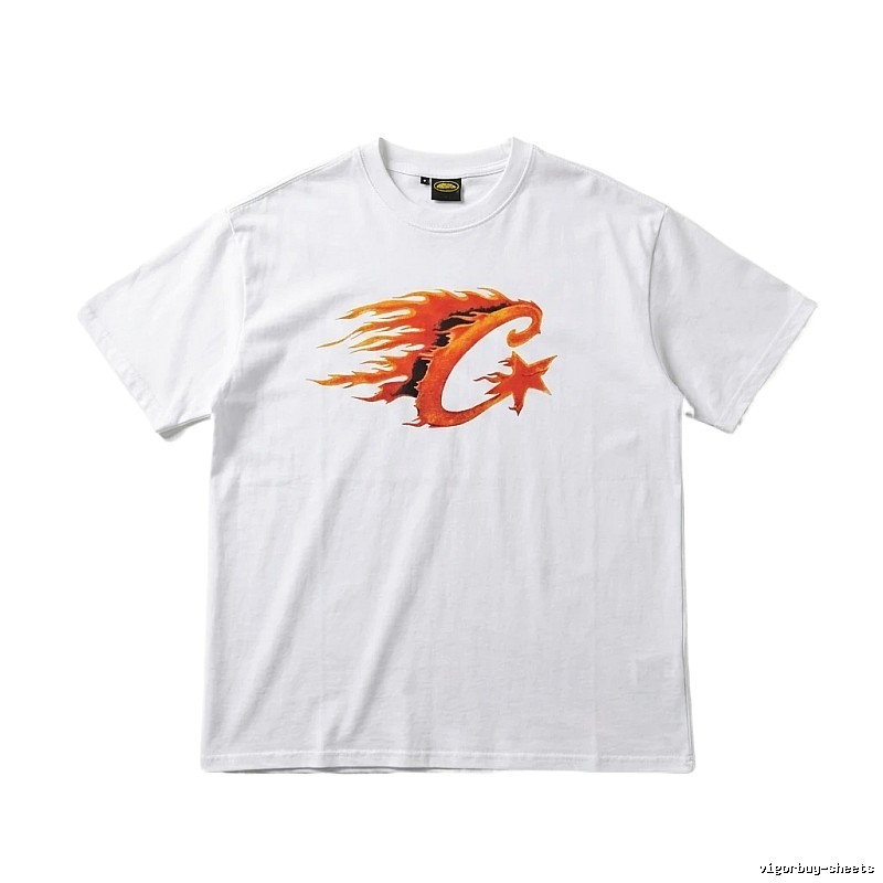 Corteiz Flame Wind White T-shirt