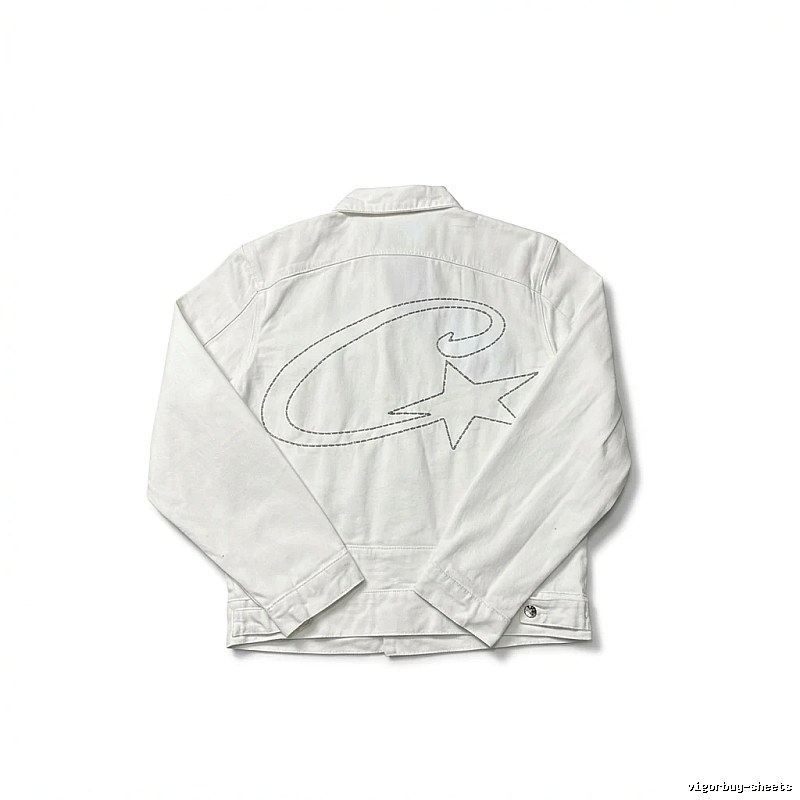 Corteiz Letter Star Minimalist Style White Jacket