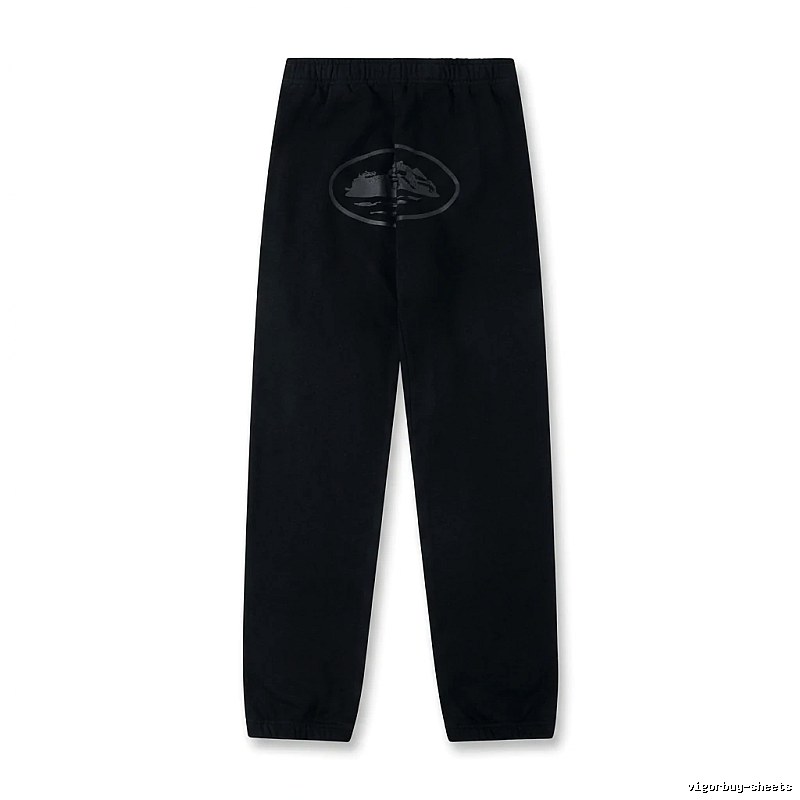 Corteiz Printed Casual Black Pants