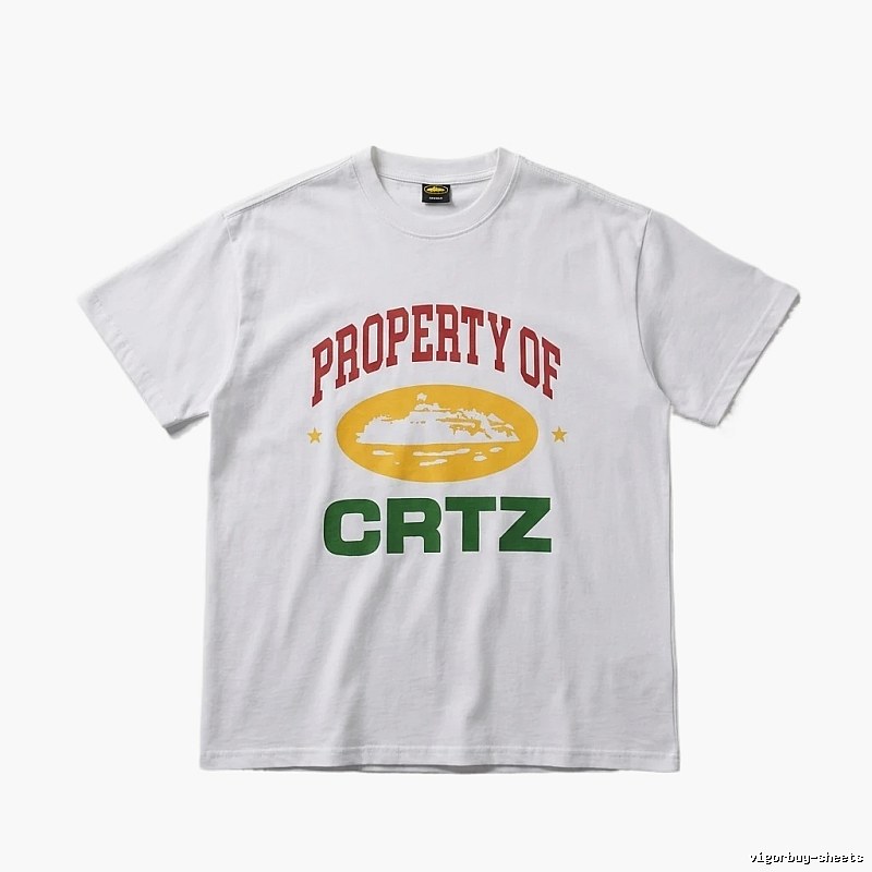 Corteiz PROPERTY Series Trendy and Cool White T-shirts