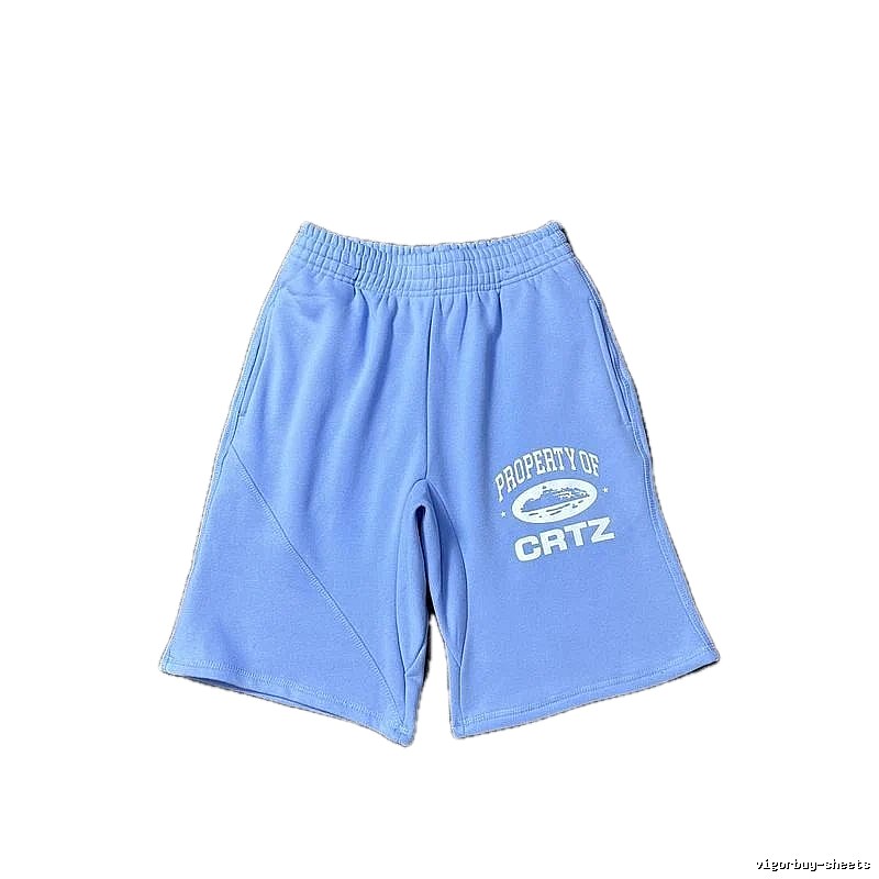 Corteiz sporty light blue shorts