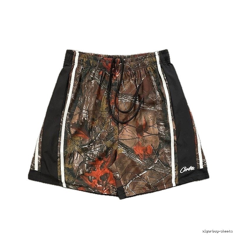 Corteiz Street Style Maple Camouflage Casual Shorts