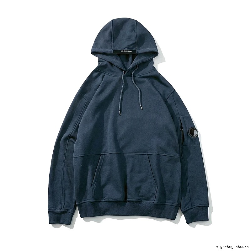 C.P. COMPANY Minimalist Style Navy Blue Sweatshirt