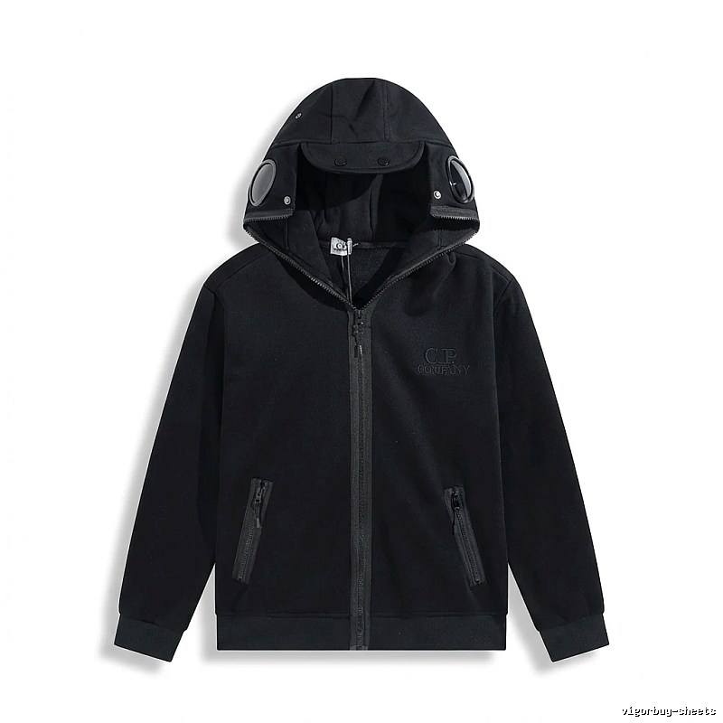 C.P. Functional Style Black Hoodie