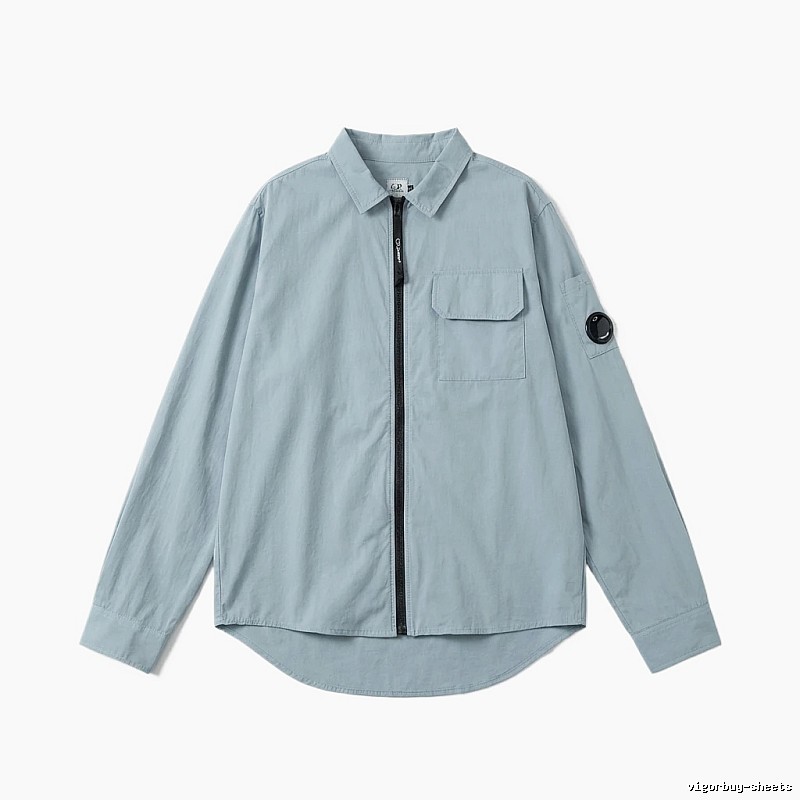 C.P. Series Simple Style Light Blue Shirt