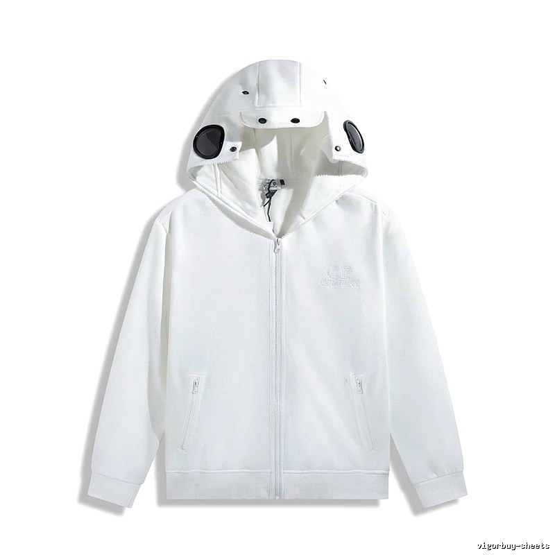 C.P. White Functional Hoodie