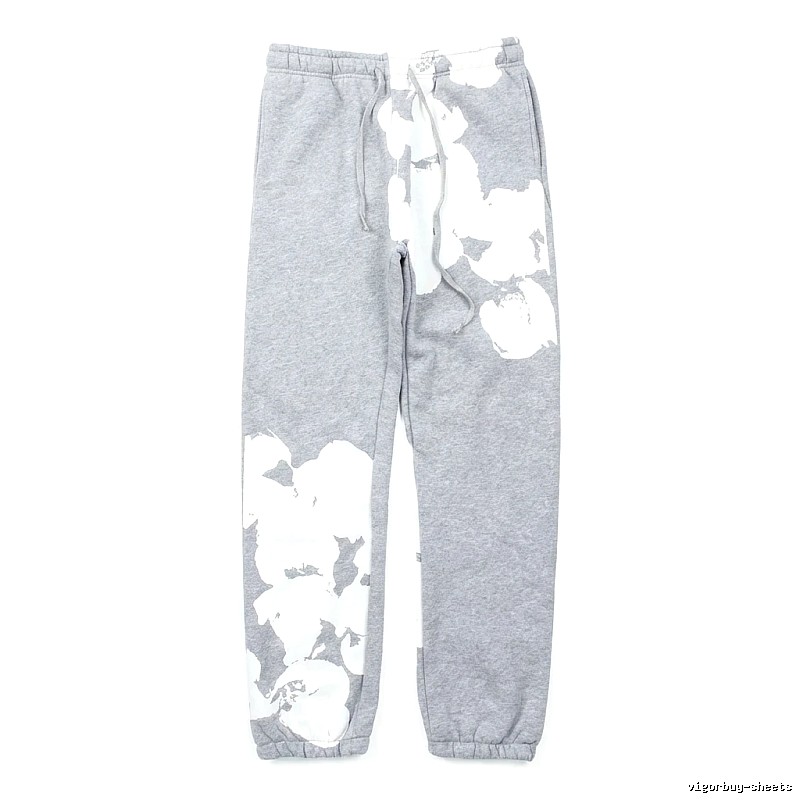 DENIM TEARS ink-splashing style grey sweatpants