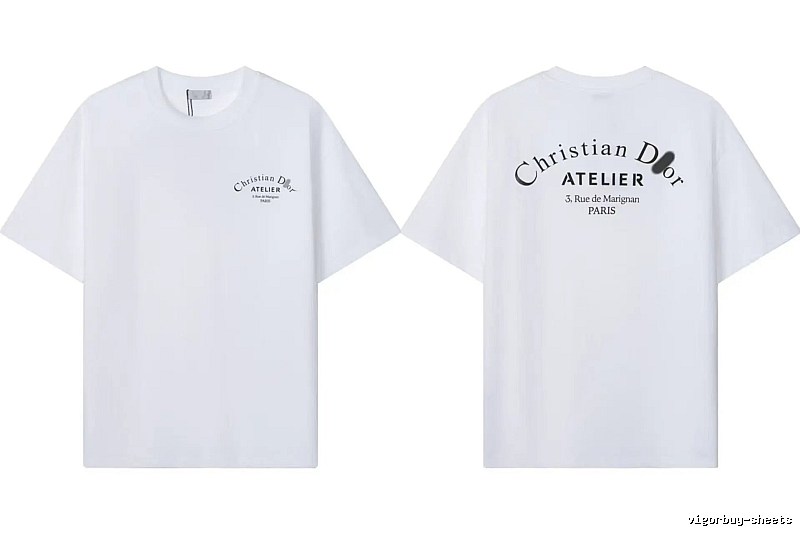 Dior Atelier Minimalist Style White T-Shirt