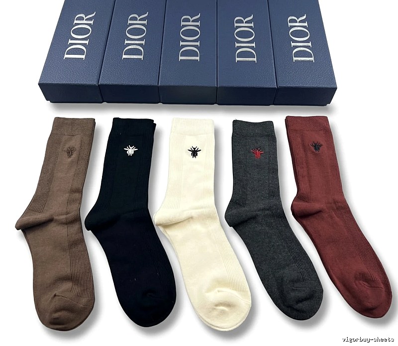 Dior embroidered fashion socks
