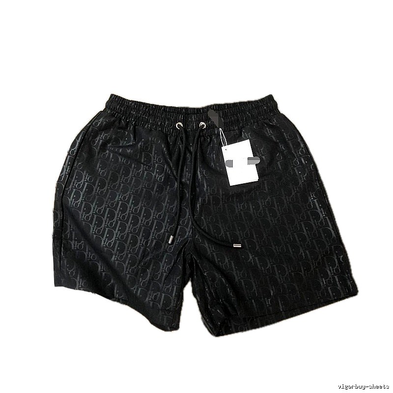 Dior Monogram Series Casual Style Black Shorts