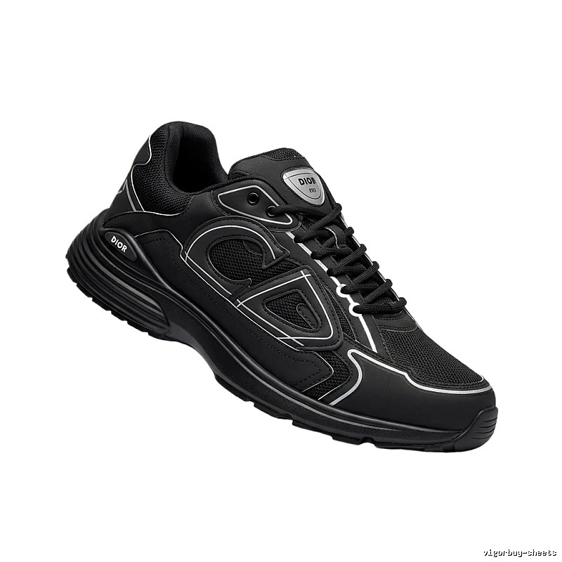 Dior retro-style black sports shoes