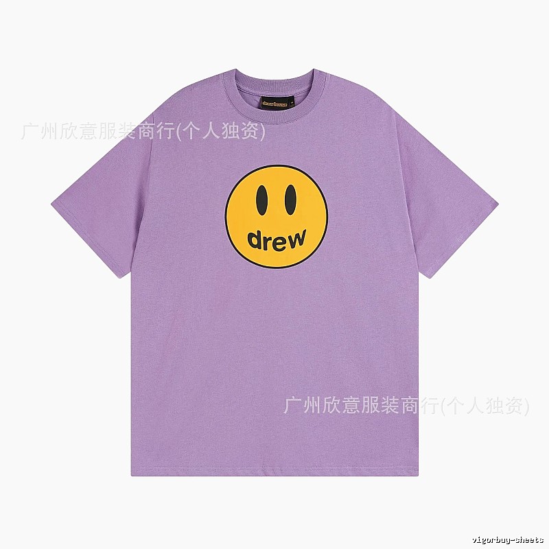 DREW Smile Street Style Purple Short Sleeve T-shirt