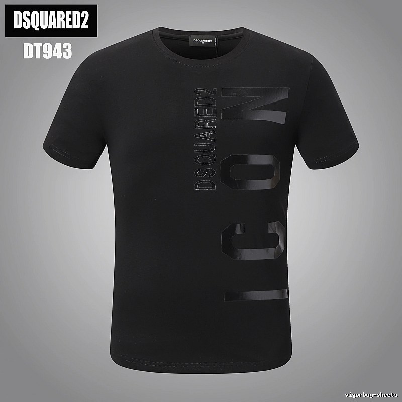 DSQUARED2 ICON Streetwear Black Short-sleeve T-shirt