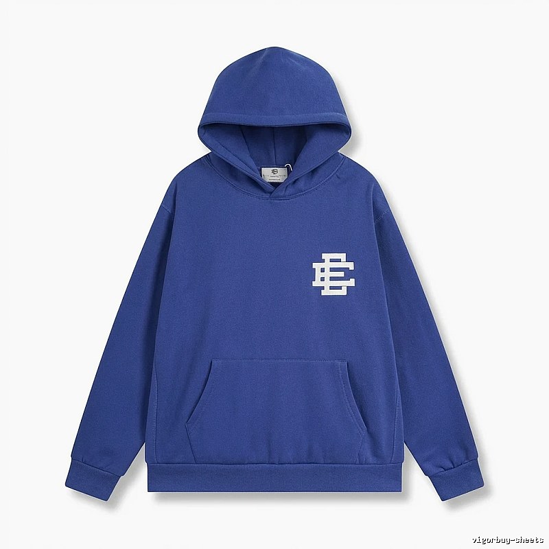 Eric Emanuel simple style blue hoodie