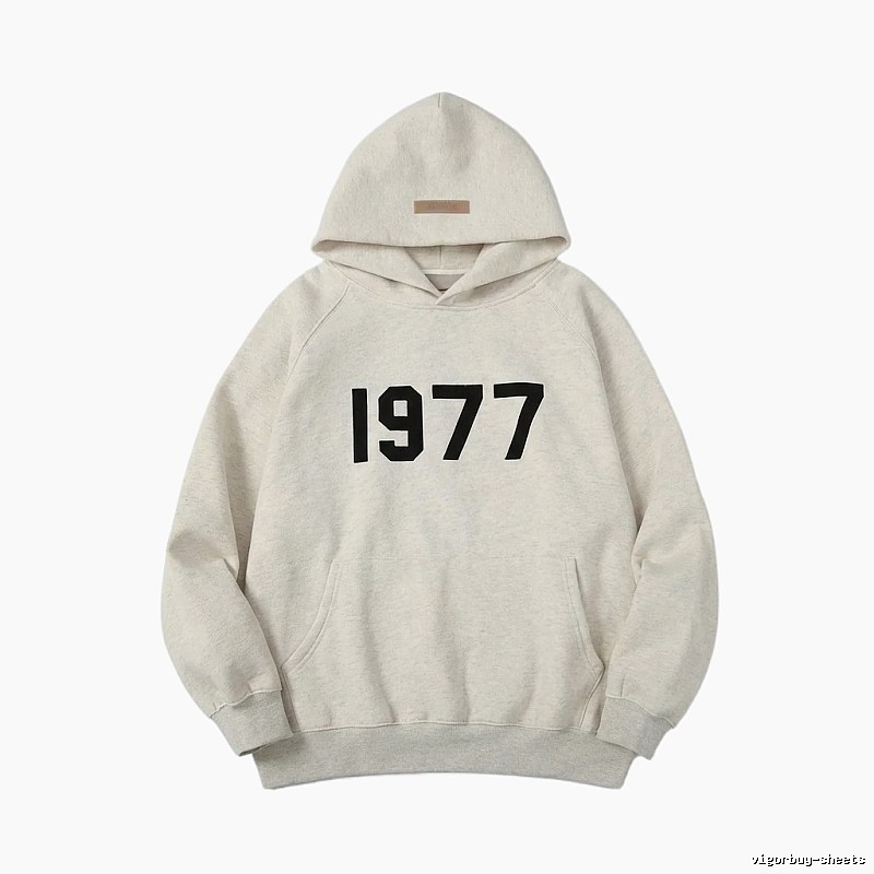 ESSENTIALS 1977 Style Light Grey Hoodie