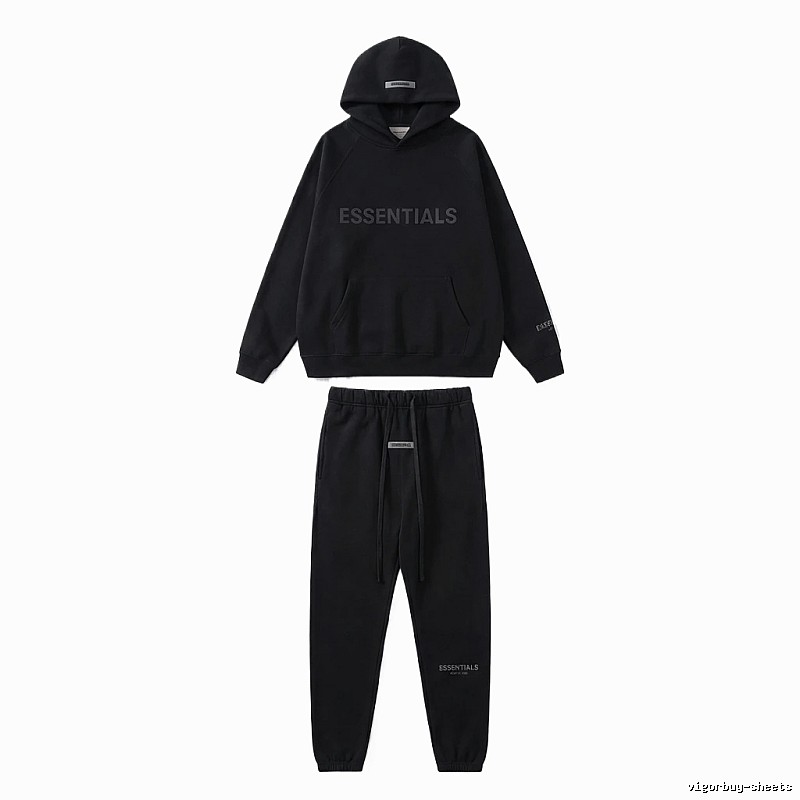 ESSENTIALS casual style black suit