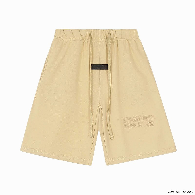 ESSENTIALS minimalist khaki shorts
