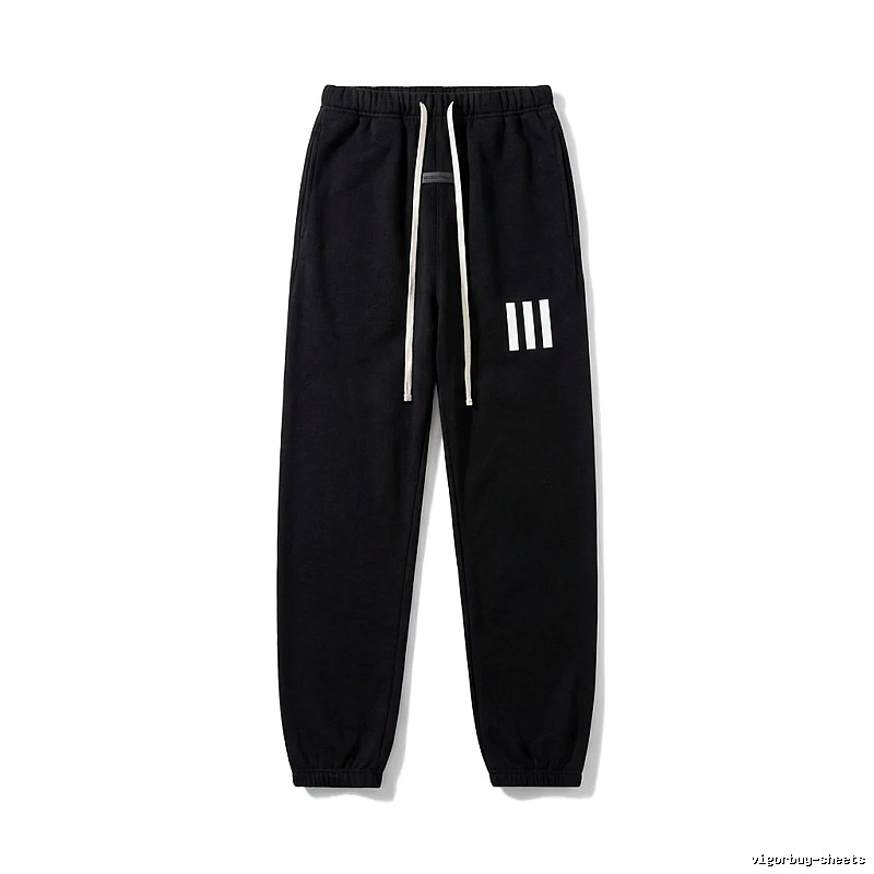 ESSENTIALS minimalist style black sweatpants