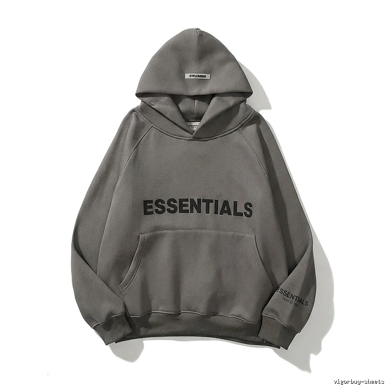 ESSENTIALS minimalist style grey sweatshirt