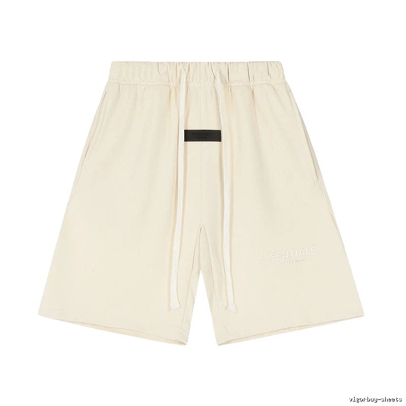 ESSENTIALS minimalist style off-white shorts