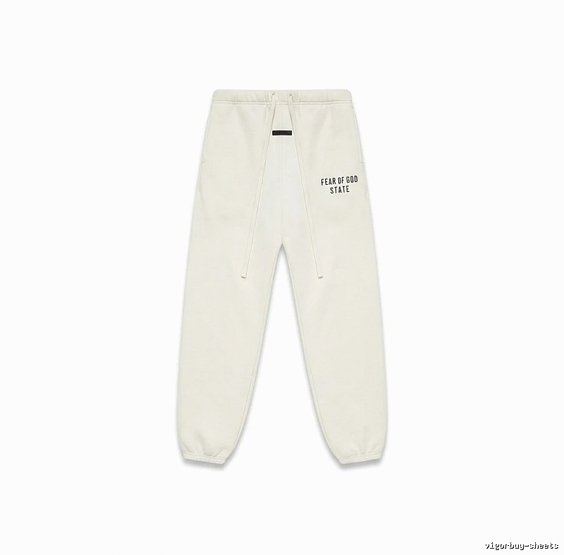 ESSENTIALS minimalist style white sweatpants