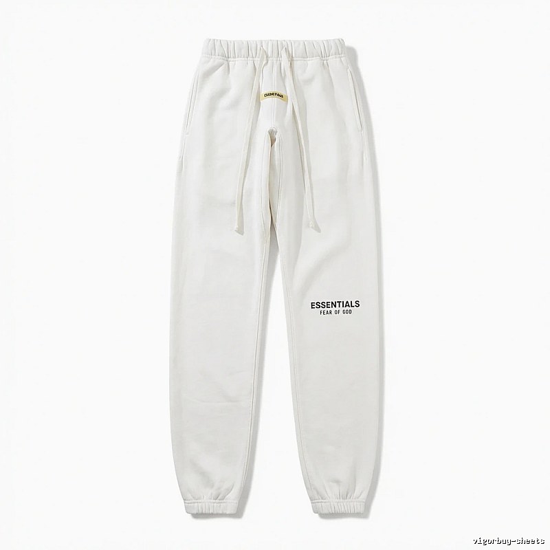 ESSENTIALS minimalist style white sweatpants