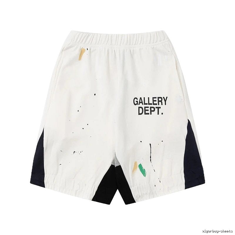 Gallery Dept. Graffiti Style White Shorts