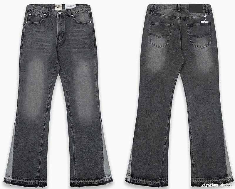Gallery Dept. Ripped Retro Style Grey Pants