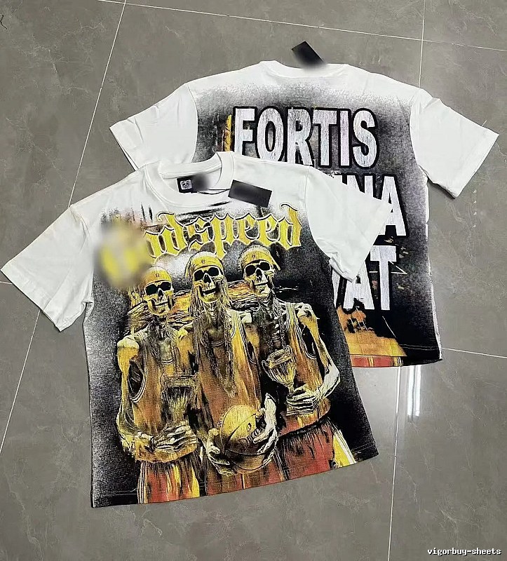 GOD Skull Basketball Street Style White T-Shirt