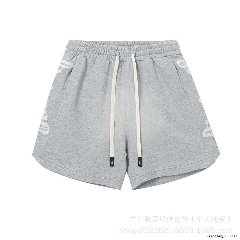 Godspeed Print Street Style Light Gray Casual Shorts