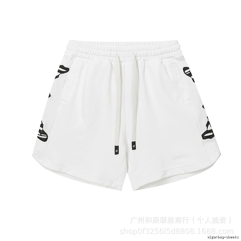 Godspeed Rhinestone Street Style White Shorts