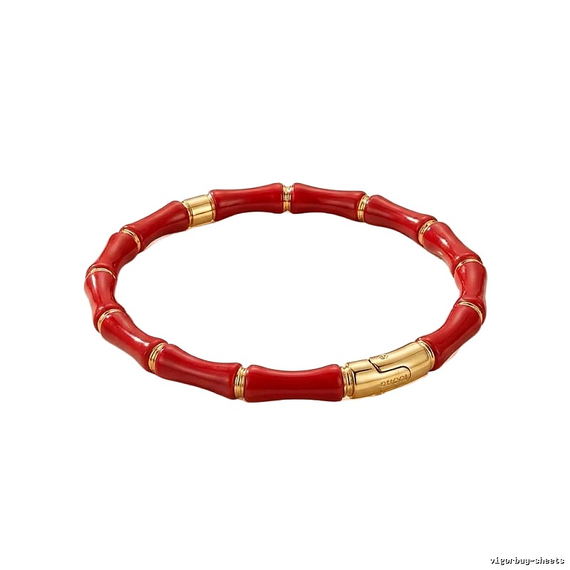 Gucci Bamboo Style Red Bracelet
