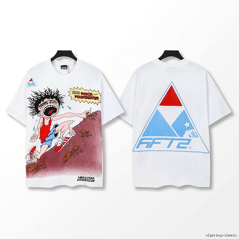 Hellstar Cartoon Trendy White T-shirt