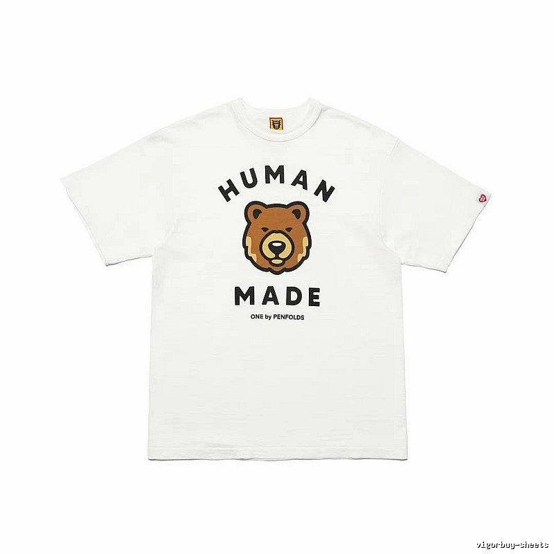 HUMAN MADE Bear Head Japanese Retro White T-Shirt