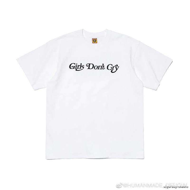 HUMAN MADE Co-branded Japanese Streetwear White Printed T-Shirt