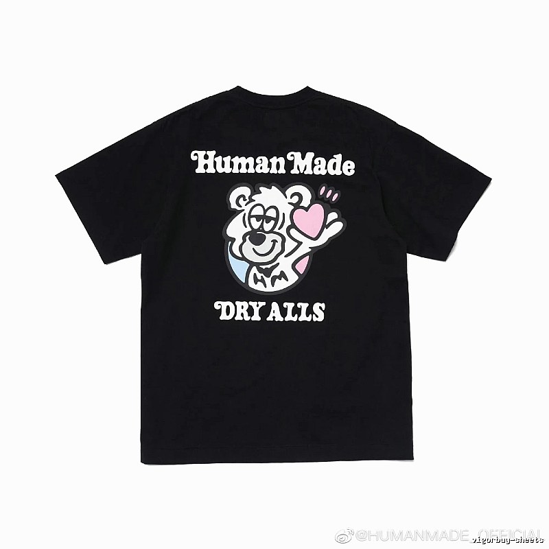 HUMAN MADE EDRYALLS Cartoon Print Black T-shirt