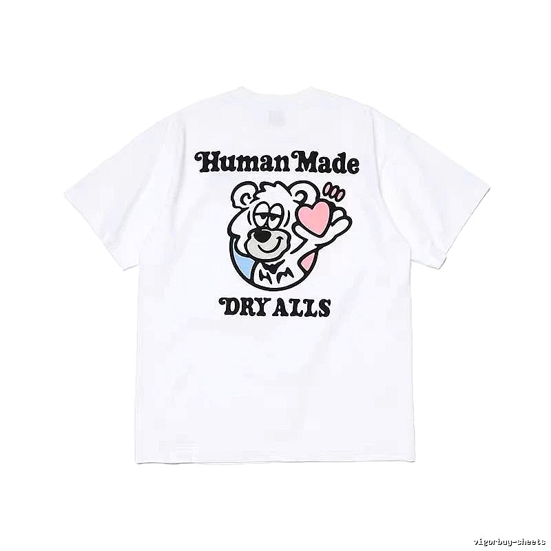 HUMAN MADE Heart Bear Japanese Streetwear White T-Shirt