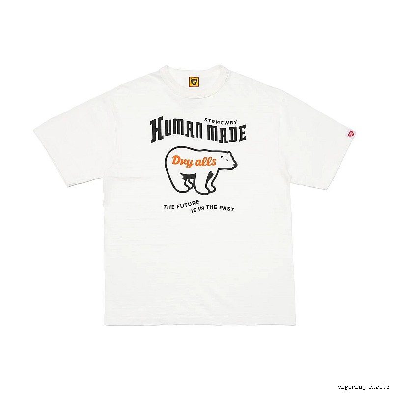 HUMAN MADE Polar Bear Print Vintage White T-Shirt
