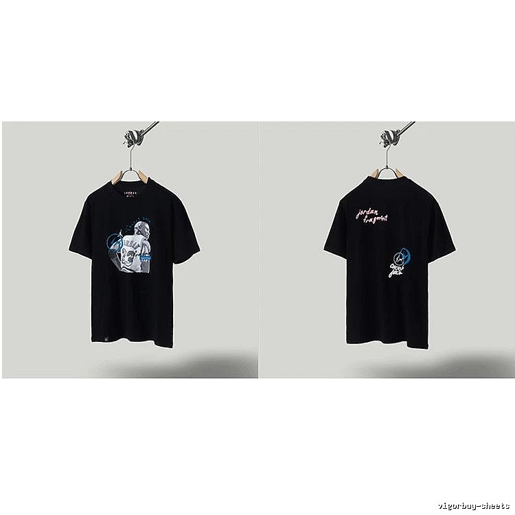 Jordan x TS Co-branded Street Style Black T-shirt
